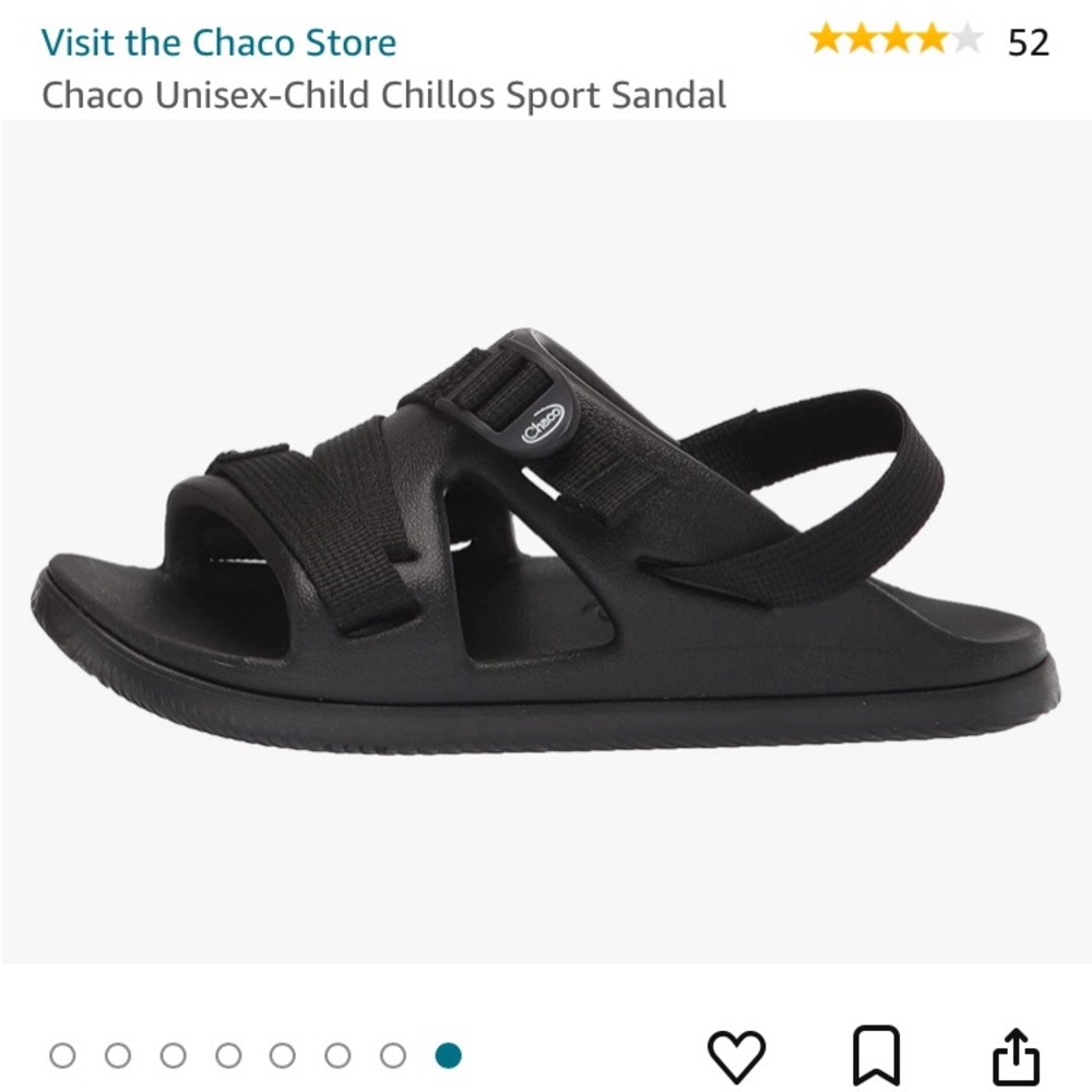 Like New!! 😎 Youth Chacos Chillo Sport Sandal Black 4 Retail $44